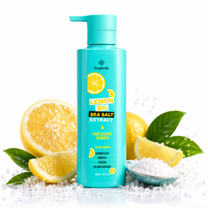 Шампунь для волосся Lemon Oil & Sea Salt Shampoo Bogenia BG440 №001, 450 мл