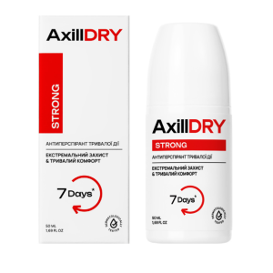 Кульковий антиперспірант тривалої дії AxillDRY Strong до 7 днів, 50 мл