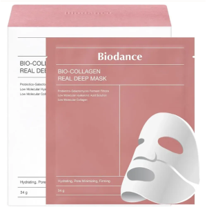 Нічна гідрогелева маска з колагеном розовая Biodance Bio-Collagen Real Deep Mask, 1 шт