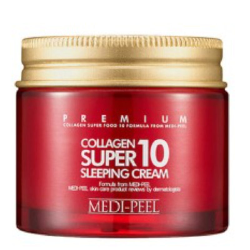 Крем для обличчя нічний з колагеном, керамідами та пептидами Medi Peel Collagen Super 10 Sleeping Cream, 70 мл