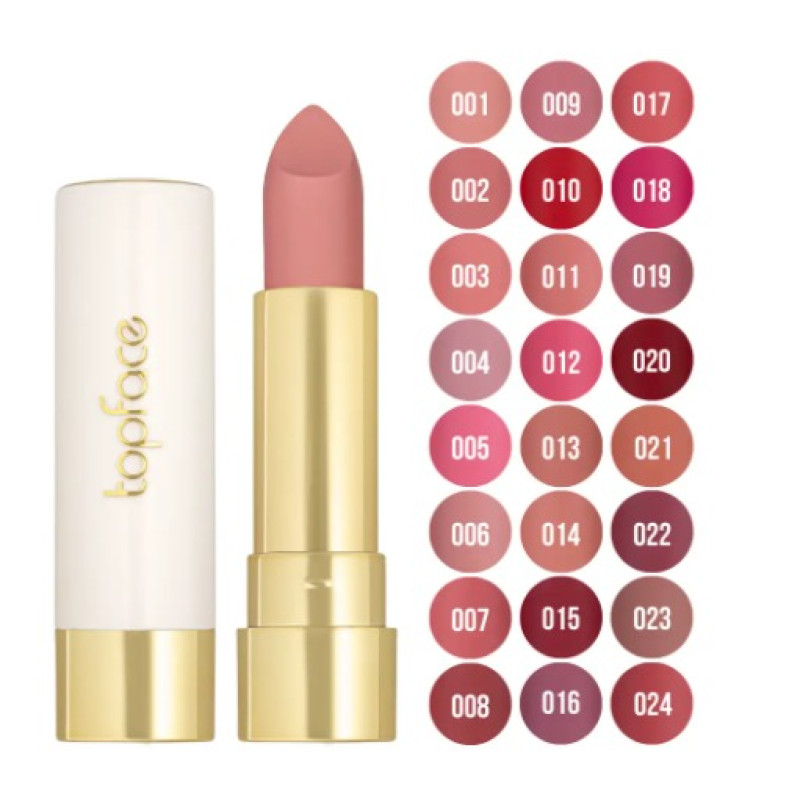 Помада для губ матовая TopFace "ProHD Soft Matte" PT158 004 - Pale Beach, 4 гр