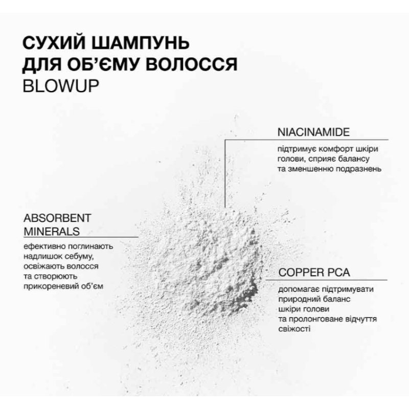Сухой шампунь для объема волос Blowup Trilogy.
