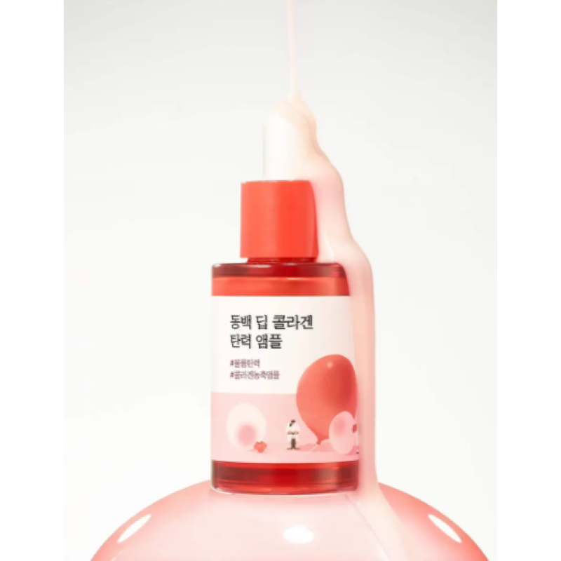 Концентрована сироватка з колагеном ROUND LAB Camellia Deep Collagen Firming Ampoule, 30 мл