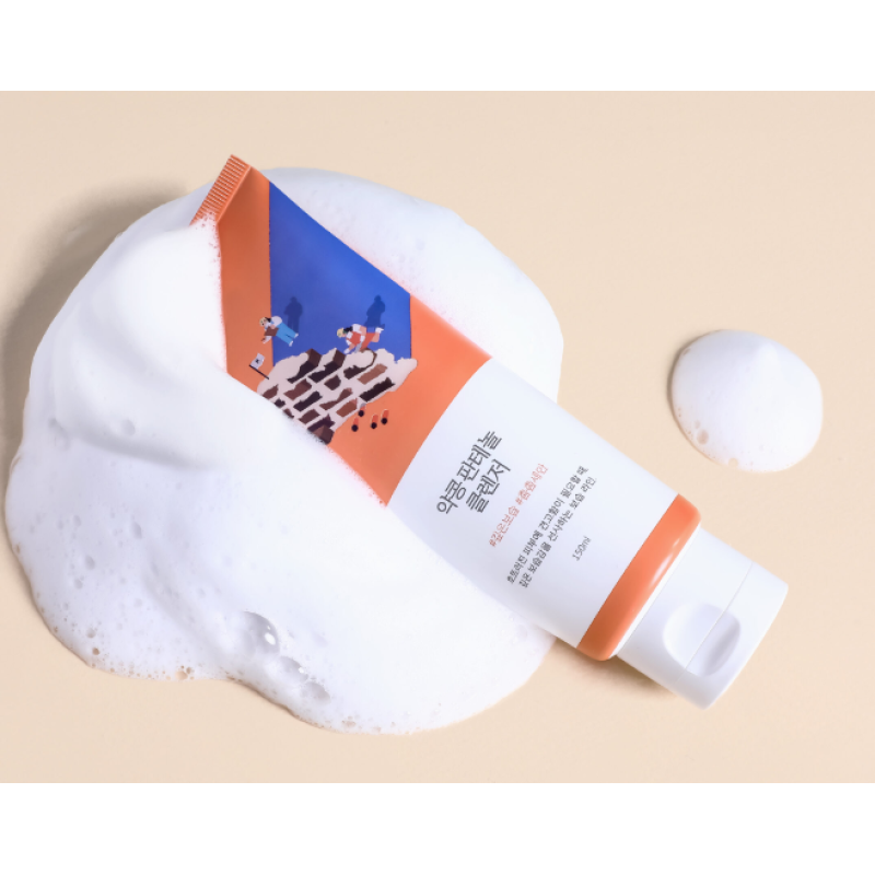 Пінка для вмивання з екстрактом соєвих бобів та пантенолом ROUND LAB Soybean Panthenol Cleanser, 150 мл