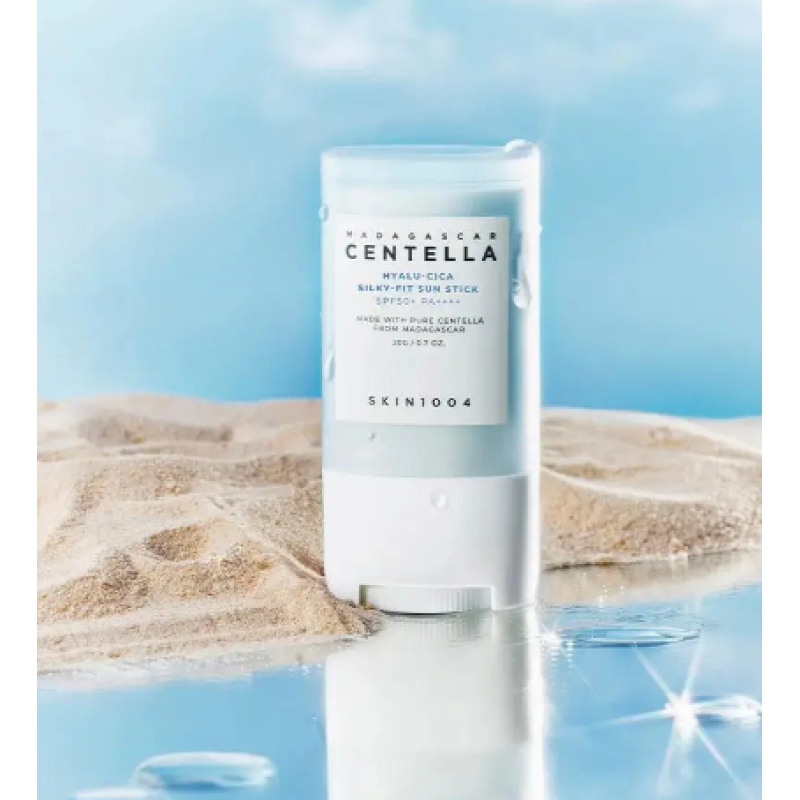 Солнцезащитный стик для лица Skin1004 Madagascar Centella Hyalu-Cica Silky-Fit Sun Stick SPF 50+ PA++++, 20 гр