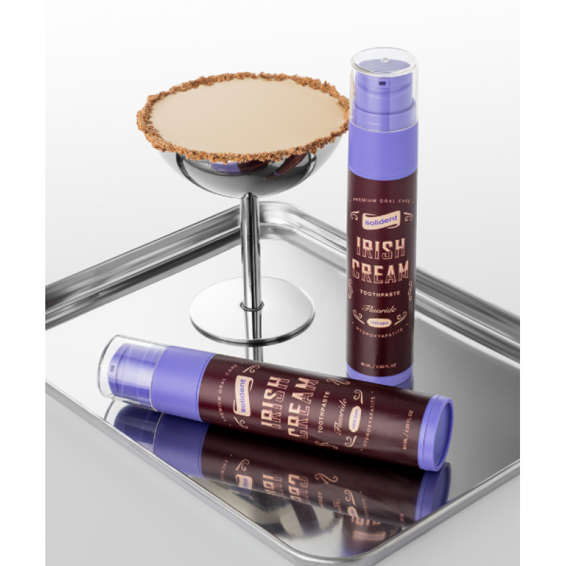 Зубна паста Solident Irish Cream з фтором 1450 ppm, 60 мл