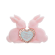 Заколка для волосся "Snowy Pink" від Flower knows з колекції Bunny Garden 