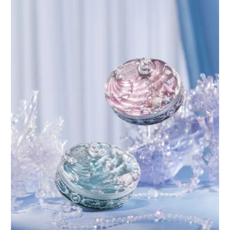 Запечена компактна пудра 01 Cloudy Blue від Flower Knows з колекції Shell`s Jewel