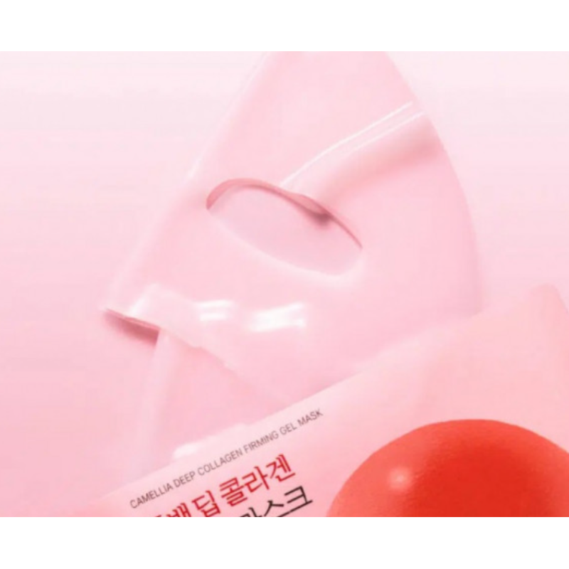 Антивозрастная гидрогелевая маска ROUND LAB Camellia Deep Collagen Firming Gel Mask, 1 шт