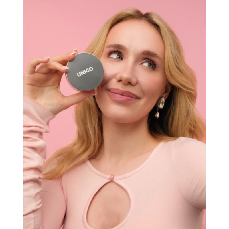 Розовая финишная пудра для лица Unico SETTING&FINISHING POWDER AURA