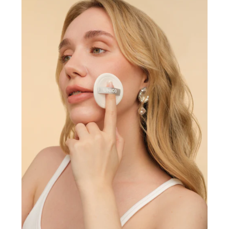Бежевая финишная пудра для лица Unico SETTING&FINISHING POWDER ECLAIR