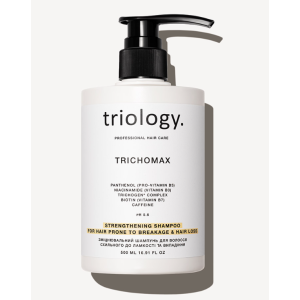 Укрепляющий шампунь для волос склонных к ломкости и выпадению Trichomax Triology.