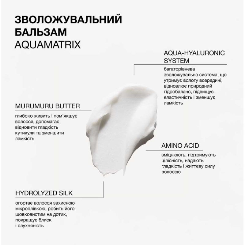 Увлажняющий бальзам для всех типов волос Aquamatrix Trilogy.