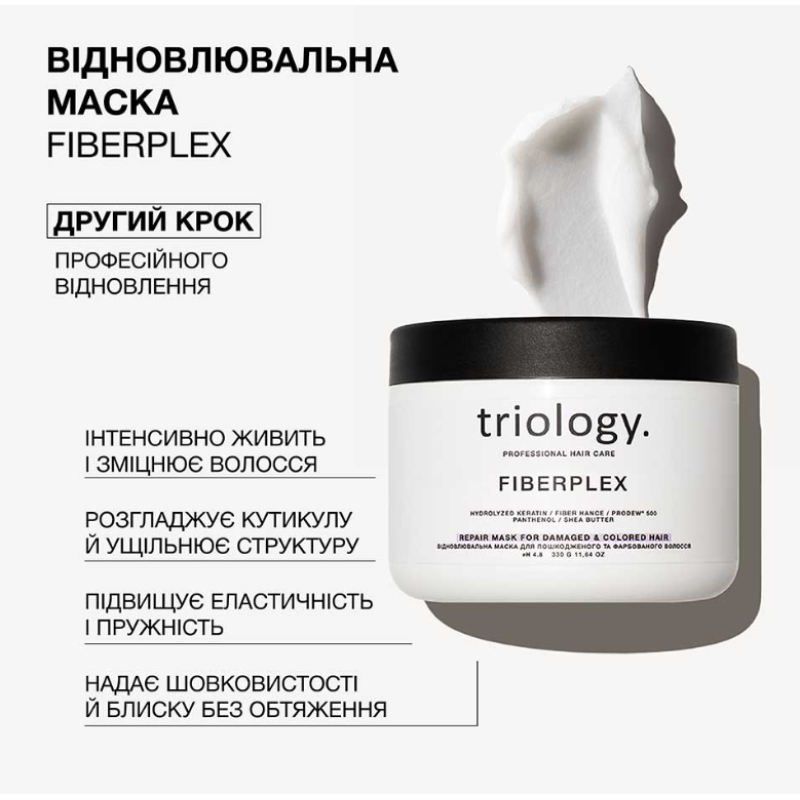 Восстановительная маска для поврежденных и крашеных волос Fiberplex trilogy.