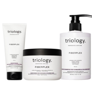 Восстановительный набор 3в1 для поврежденных и крашеных волос Fiberplex Trilogy.