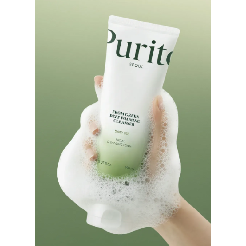 Пінка для глибокого очищення шкіри PURITO From Green Deep Foaming Cleanser, 150 мл