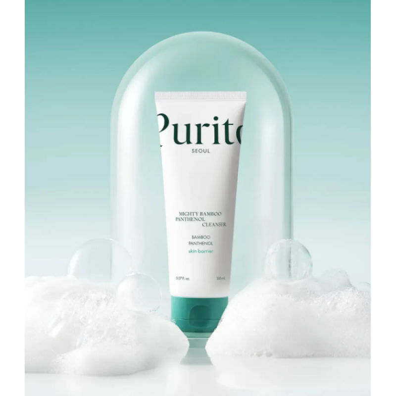 Гель для умивання з екстрактом бамбука та пантенолом Purito Seoul Mighty Bamboo Panthenol Cleanser, 150 мл
