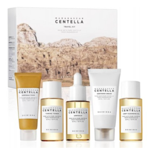 Набір мініатюр заспокійливий для обличчя з центеллою Skin 1004 Madagascar Centella Travel Kit Renewed, 1set