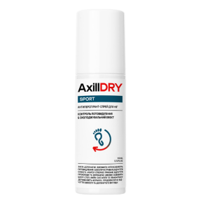 Антиперспірант-спрей для ніг AxillDRY Sport, 110 мл
