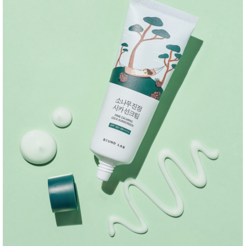 Сонцезахисний крем з екстрактом голок сосни ROUND LAB Pine Calming Cica Sunscreen  SPF, 40 мл