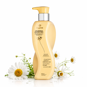 Шампунь для волос с ромашкой Chamomile Sulfate Free Professional Shampoo Bogenia BG461 №001, 400 мл