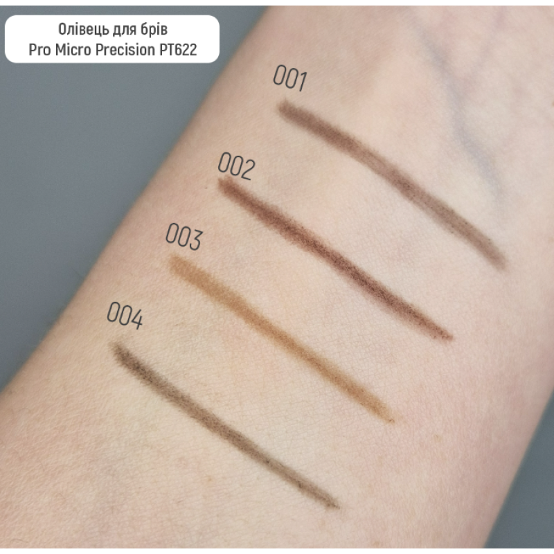 Олівець для брів Topface Pro Micro Precision Eyebrow Pencil PT622, 003 Soft Brown (світло-коричневий)