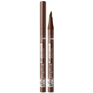 Маркер для брів Topface Pro Comb & Fill Brow Pen PT620 (1 мл), 002 Deep Chestnut (темно-коричневий)