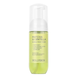 Пенный тонер HOLLYSKIN Matcha & Centella для уменьшения видимых признаков раздражения, 150 мл