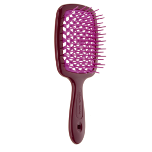 Гребінець Janeke SMALL SUPER BRUSH бургундія з рожевим