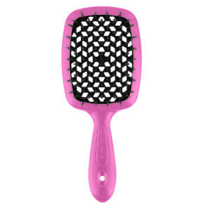 Гребінець Janeke SUPER BRUSH рожевий з чорним
