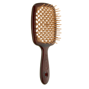 Гребінець Janeke SUPER BRUSH коричнева з бежевим