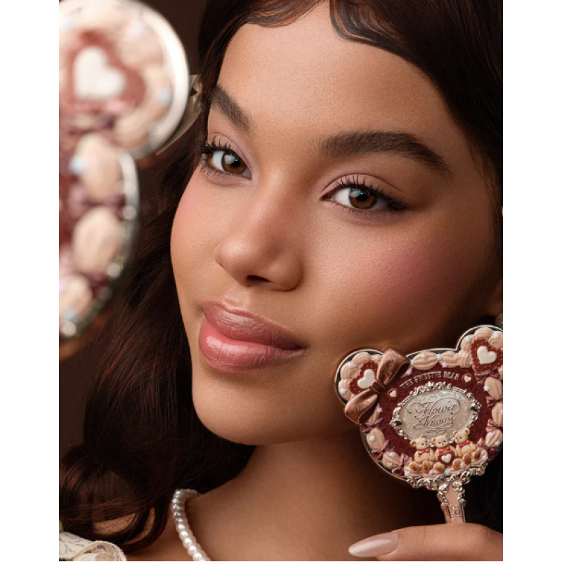 Ручное зеркало из коллекции The Sweetie Bear от Flower Knows Caramel Brown, 1 шт