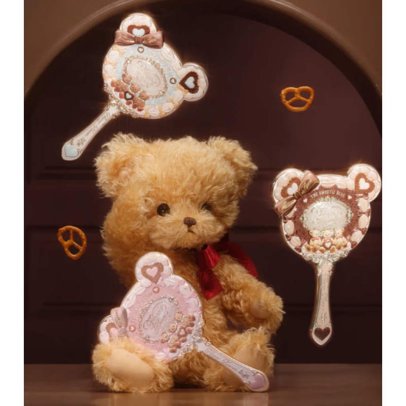 Ручное зеркало из коллекции The Sweetie Bear от Flower Knows Caramel Brown, 1 шт