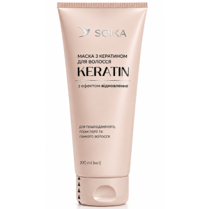 Маска для волос Soika KERATIN с эффектом обновления, 200 мл