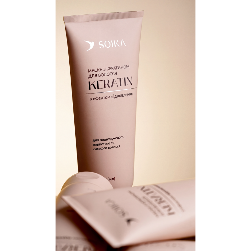 Маска для волос Soika KERATIN с эффектом обновления, 200 мл