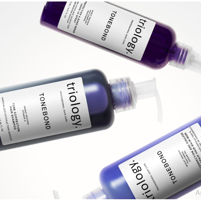 Набор 3в1 для коррекции тона волос TONEBOND Triology.